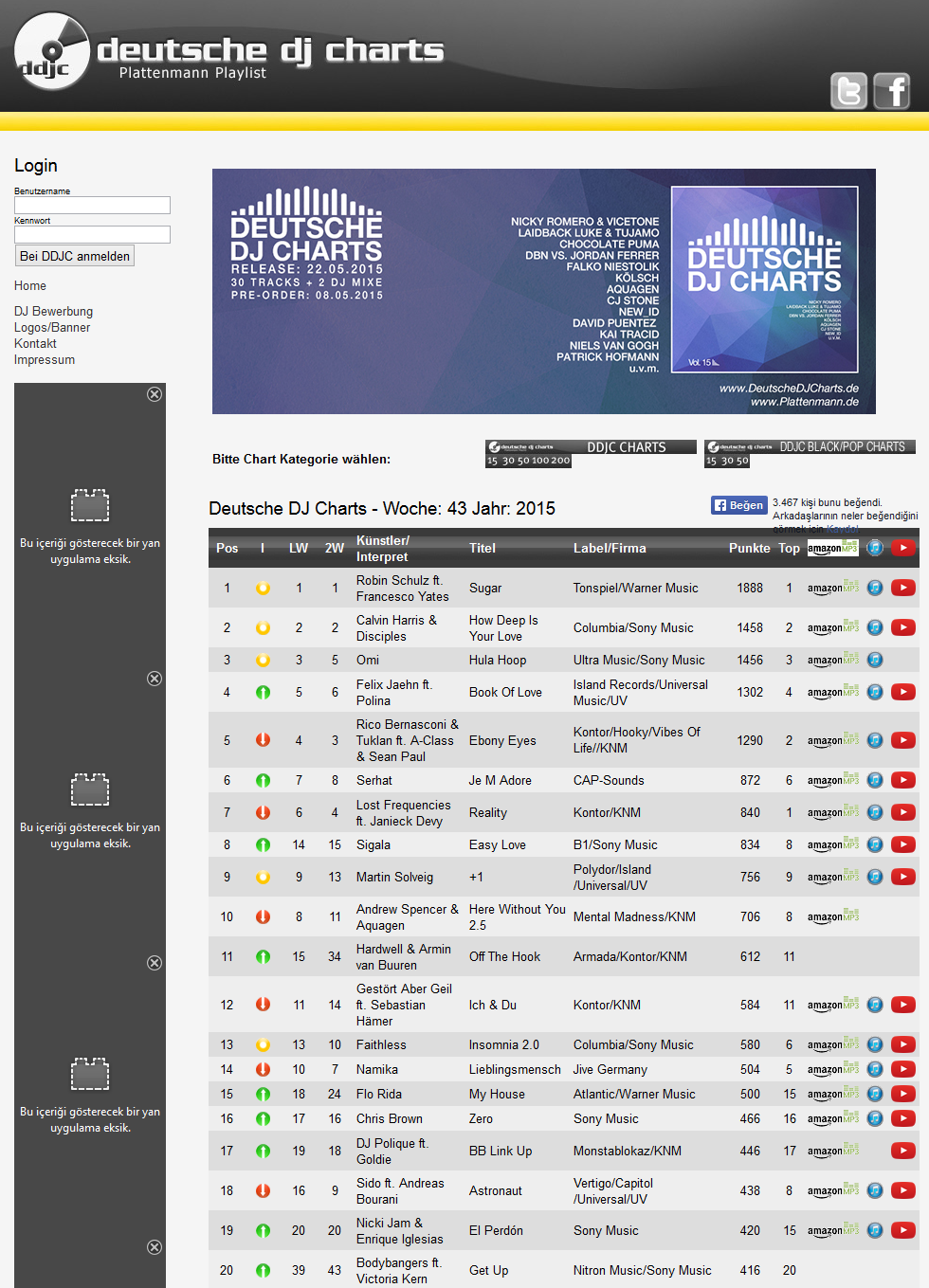 DEUTSCHE DJ CHARTS - - deutschedjcharts.de